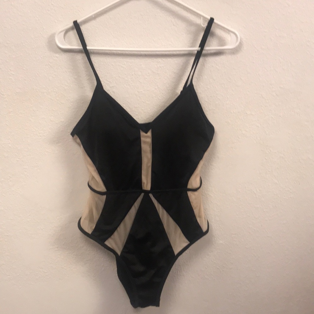 LA hearts one piece bathing suit